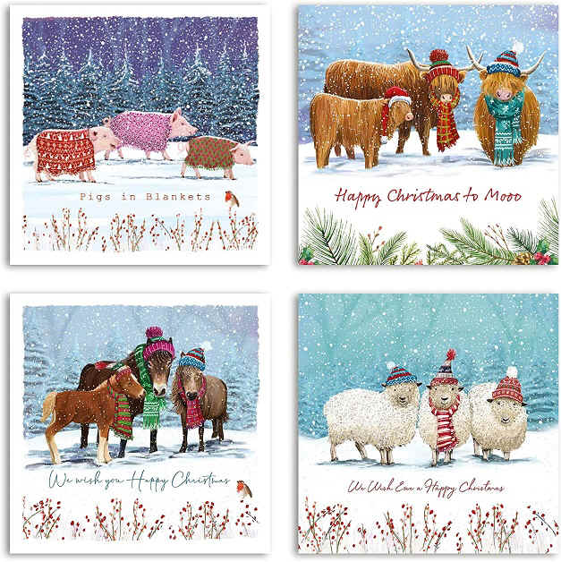 Animals Christmas Cards